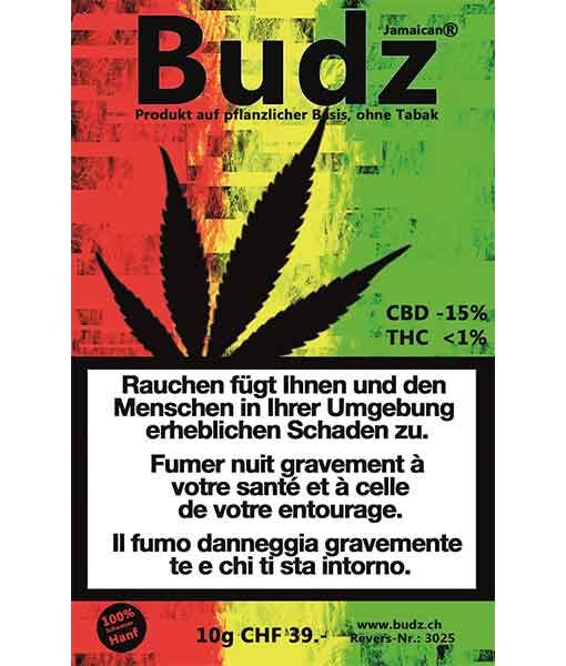 Cannabis light Budz Jamaican Kush outdoor